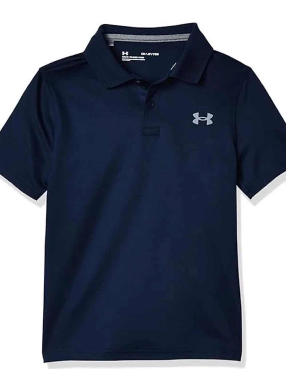 Under Armour Navy Blue Boys' Performance Polo, loose fit, XL